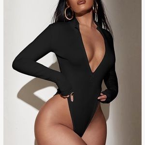 Long Sleeve zip up body suit